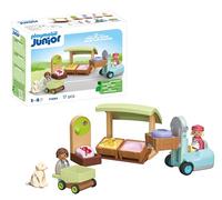 Playmobil 123 Eco Stand And Forklift Construction Game Doré Enfants