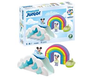Playmobil 71696 Junior & Disney : Maison des Nuages de Mickey et Minnie - Comprend Un Arc-en-Ciel - Jouet fabriqué à partir de matière d'origine végétale - Dès 12 Mois
