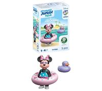 PLAYMOBIL Junior 71706 Minnie avec bouée, Flotte dans l'eau, Jouet pour le bain, Junior & Disney, Dès 12 mois