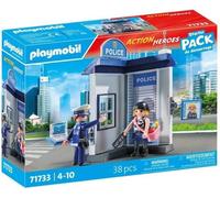 PLAYMOBIL 71733 Salle d'interrogatoire police, relevé d'empreintes, Action Heroes, Les policiers, 38 pieces, Des 4 ans