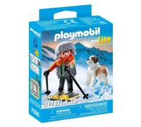 GARÇON EN RAQUETTE +ST BERNARD PLAYMOBIL PLL71741