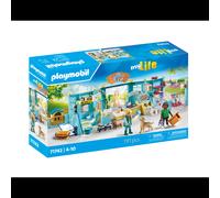 Playmobil 71742 Hôtel des animaux soigneurs accessoires, plastique multicolore, 191 pièces, 4+ ans, dimensions colis 120x33x160mm, packaging multilingue, certification CE