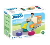 Playmobil Junior: Garbage Collection Vehicle Construction Game Multicolore