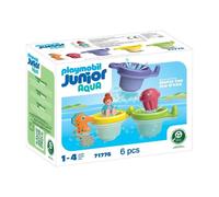 Playmobil 71776 Trio tasses flottantes & animaux, Playmobil junior aqua & tinti, 6 pieces, Des 12 mois
