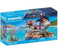 PLAYMOBIL 71794 Pirate avec radeau flottant, canons et trésor, Les pirates, 41 pieces, Des 4 ans