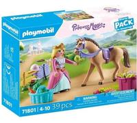 PLAYMOBIL 71801 Princesse cavaliere, cheval et matériel équestre, Princess Magic, 39 pieces, Des 4 ans