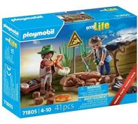 PLAYMOBIL 71805 Chercheurs et site paléontologique avec fossiles, My Life, Dinos, 41 pieces, Des 4 ans