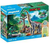 PLAYMOBIL 71819 Brachiosaure, explorateurs, aéroglisseur