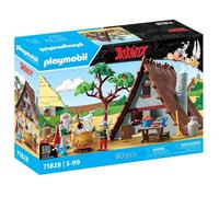 PLAYMOBIL 71828 Hutte d'Astérix avec Panoramix, Astérix, Personnages de la BD, 80 pièces, Dès 5 ans