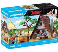 PLAYMOBIL 71828 Hutte d'Astérix avec Panoramix, Astérix, Personnages de la BD, 80 pieces, Des 5 ans