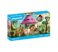 Playmobil Jouet Magic Unicorns 71838 – Maison de fée avec licorne dorée et guirlande lumineuse