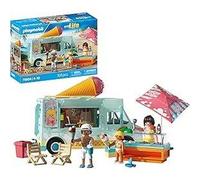 Playmobil 71904 Camion vendeur de glaces & 3 personnages, Vacances a la plage