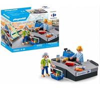 Playmobil 72020 - Caisse Carrefour - Édition Exclusive Carrefour - Univers Supermarché - Figurines et Accessoires - Jeu d'Imitation dès 4 Ans