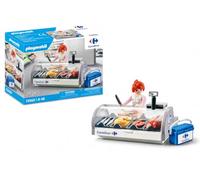 Playmobil 72021 Carrefour Comptoir Produits Frais - Extension Supermarché avec Figurine et Accessoires - Jeu d'Imitation Enfant dès 4 Ans