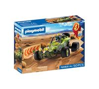 PLAYMOBIL 72063 Buggy tout-terrain 50 pièces avec figurine et accessoires Vert