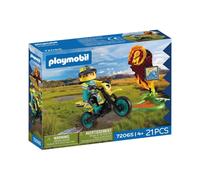 Playmobil 72065 Motocross Rider & Accessories Moto tout-terrain jaune 21 pièces