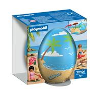 Playmobil 72101 Œuf 2en1 Vacances à la Plage