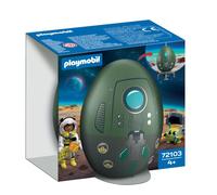 Playmobil 72103 Œuf 2en1 Mission Espace, L'espace, 39 pièces, Cadeau à Pâques, dès 4 ans