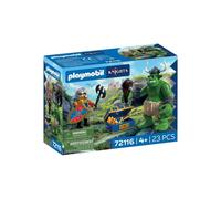 PLAYMOBIL 72116 Chevaliers du Lion Troll et trésor Set 23 pièces Multicolore