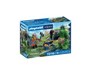PLAYMOBIL 72116 Chevaliers du Lion Troll et trésor Set 23 pièces Multicolore