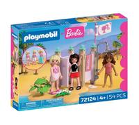 Playmobil Jouet Barbie Mode Plage – Vestiaire & Douche avec Barbie, Teresa & Renee – Dès 4 ans