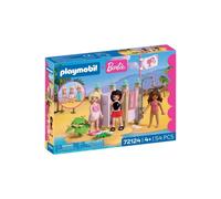 PLAYMOBIL 72124 Barbie Set Cabine Détente Plage 54 Pièces 4+