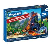 PLAYMOBIL 72225 Calendrier de l’Avent : Expédition Dinosaures Christmas 71 pièces dès 4 ans