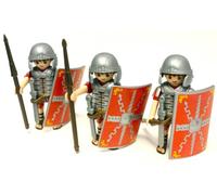 PLAYMOBIL 7878 - 3 Romains (pas de boîte pour cet article, vendu sous emballage plastique)