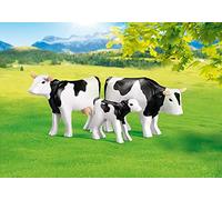 PLAYMOBIL 7892 - Vaches Avec Veau Noirs / Blancs - Emballage Plastique, pas de boîte