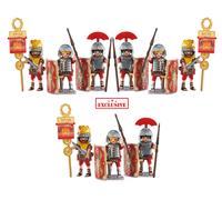 Playmobil 9 soldats romains légionnaires 3 ensembles 6490 - figurines de...