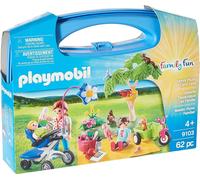 PLAYMOBIL 9103 Pique-nique avec poussette et tricycle Family Fun valise