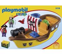 Playmobil 1.2.3 9118 Bâteau de pirates Jaune G