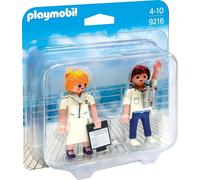 PLAYMOBIL 9216 - Pack duo hôtesse de l'air et officier