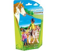 PLAYMOBIL 9258 - Country - Monitrice d'Equitation - Cheval et Personnage - Accessoires inclus