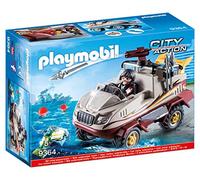 Playmobil - 9364 - Véhicule amphibie et Bandit Coloré