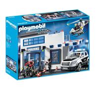 Playmobil 9372 - Poste De Police Et Véhicules