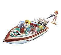 Playmobil – Set de jeu 9428 Vacanciers avec vedette et moteur submersible