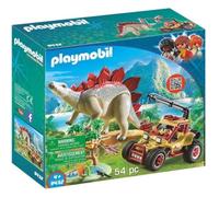 PLAYMOBIL 9432 - Dinos - Explorateur Avec Véhicule et Stégosaure