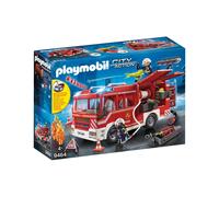 Playmobil Fourgon d'intervention des pompiers 9464, jaune, canon à eau fonctionnel - City Action