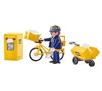 Playmobil 9806 - Postière, Vélo & Accessoires de Poste - Emballage Plastique, pas de boîte