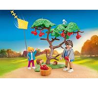 Playmobil - 9863 - Promeneurs d'automne avec Cerf-Volant - sous Emballage Plastique, Pas de boîte en Carton Bleu