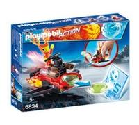 Playmobil Action 6834 Robot de feu avec lance-disques multicolore G
