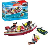 Playmobil Action Heroes 71464 Canot De Pompiers Et Scooter Des Mers 4 Ans+