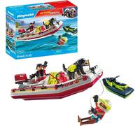 Playmobil Action Heroes 71464 Canot De Pompiers Et Scooter Des Mers 4 Ans+