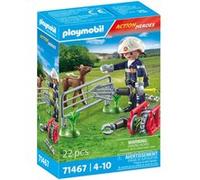 Playmobil Action Heroes 71467 Pompier avec faon à sauver Multicolore G
