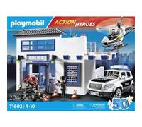 Playmobil Action Heroes 71602 - Poste De Police Et Véhicules (Spécial 50 Ans)