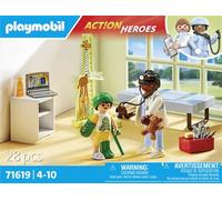 Playmobil Jouet de construction Action Heroes Pédiatre avec ours en peluche