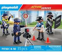 Playmobil Action Heroes 71730 – Set Métiers de la police, 4 policiers, 35 pièces