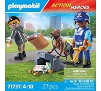 Playmobil® ACT!ON HEROES Recherche de traces avec chien 71731