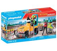 Playmobil | Action Heroes | Chantier Routier | Jouet pour Enfants | Set de Construction | Jouet pour Enfants à partir de 4 Ans | 71751